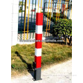 Road traffic warming bollard